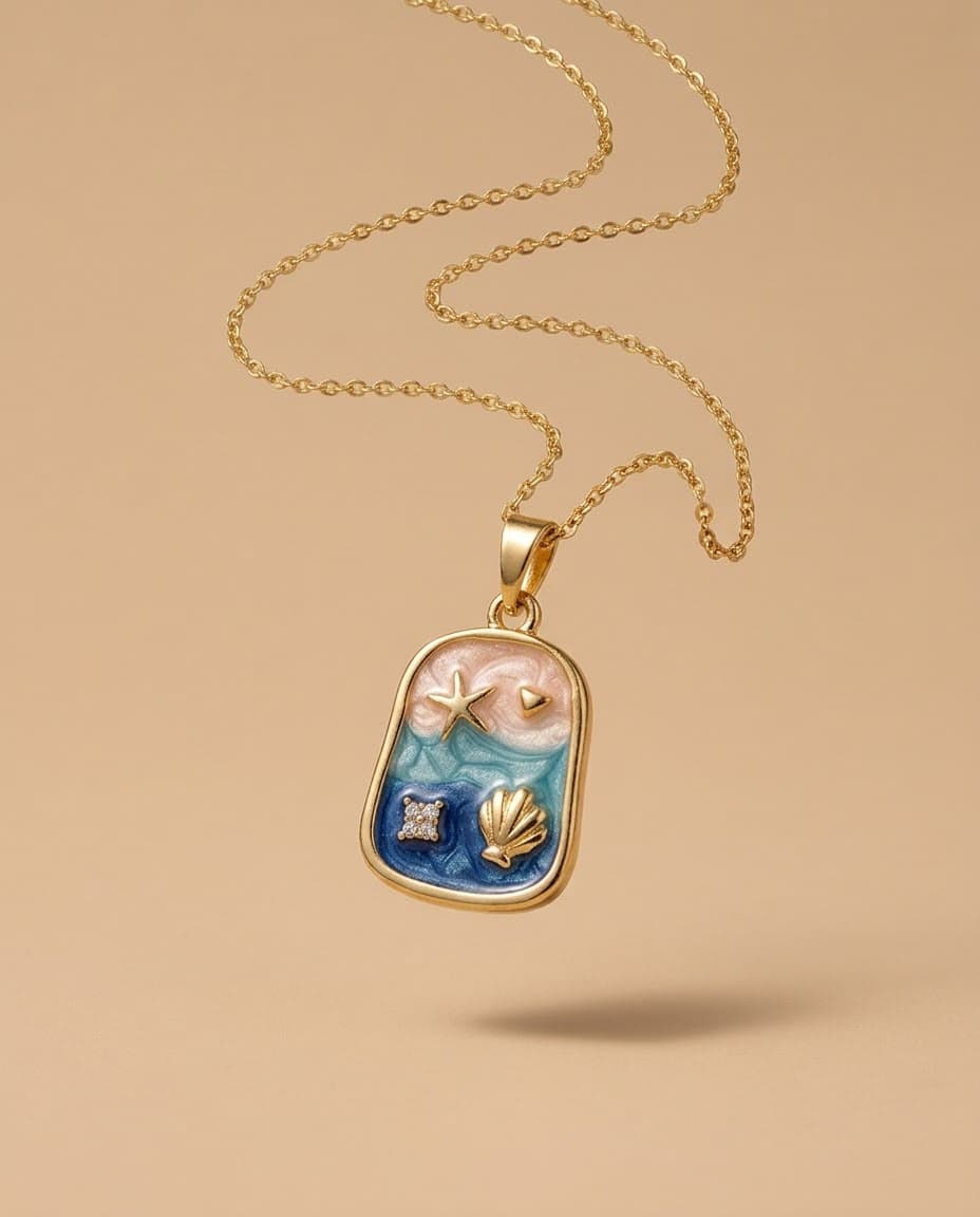 Ocean Resin Pendant