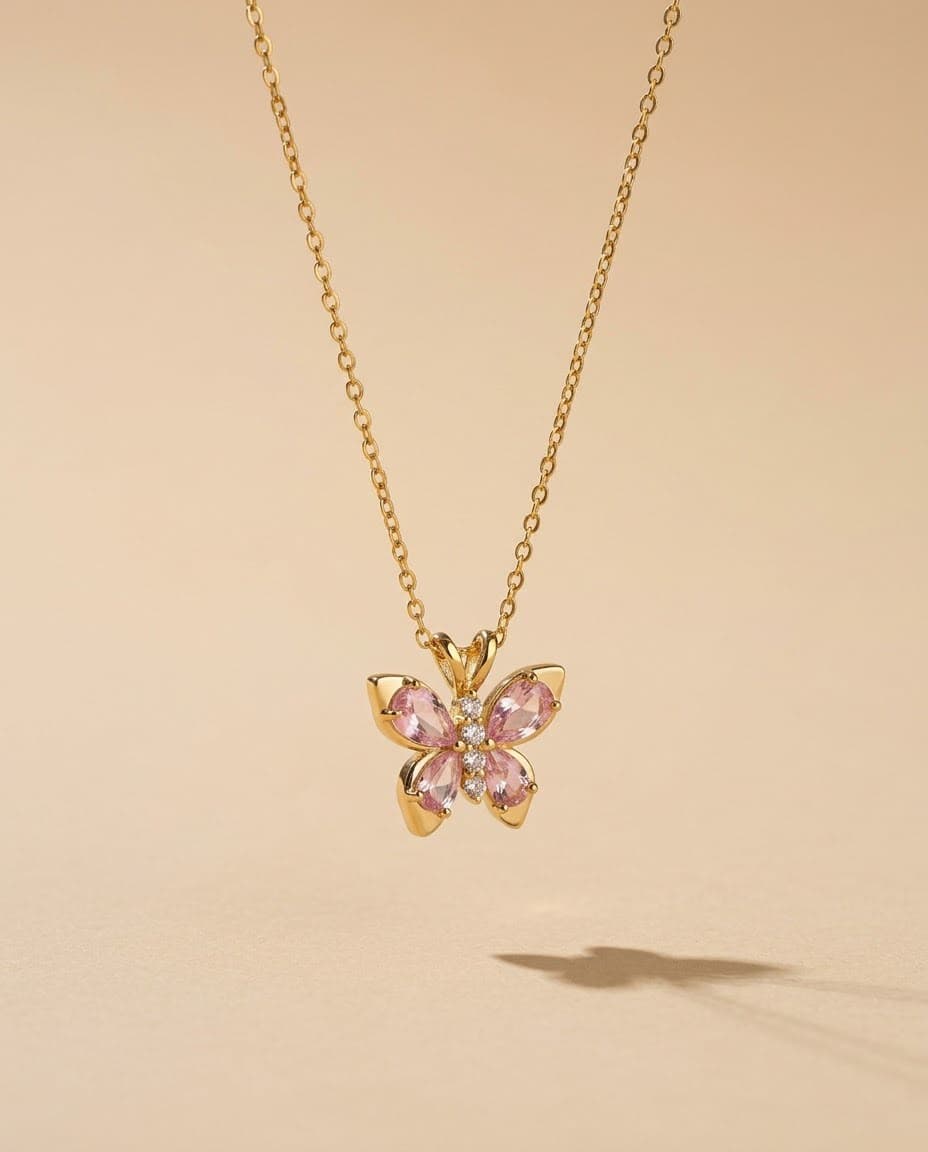Coquette Butterfly Pendant