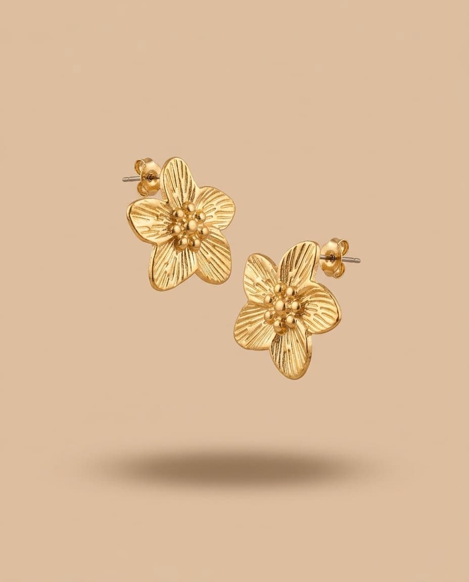 Golden Bloom Studs